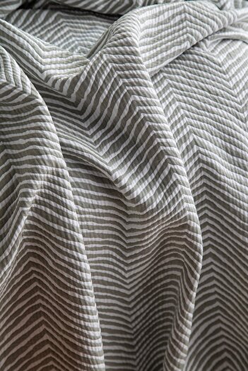 CENGİZ ÇEYİZ Marty Sage Jacquard Double Bedspread Set