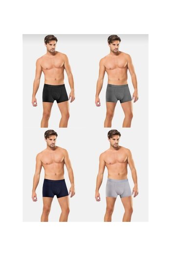 Anıt Men's Breathable Bamboo Boxer Anthracite / 4 Pieces