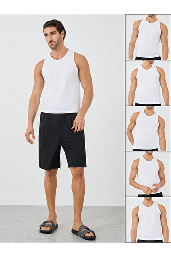 Styli Set of 5 - Round Neck Cotton Stretch Vest