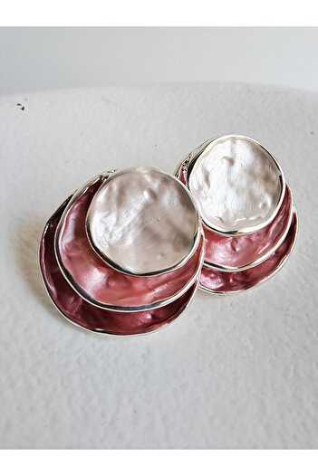 BHR AKSESUAR Multiple Color Boho Style Plate Earrings