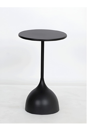 rexa Modern Metal Round Side Coffee Table with Sleek Design