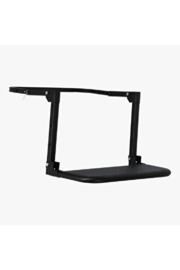 AUTOSMART Steel Adjustable Height Universal Portable Truck Wheel Step Black