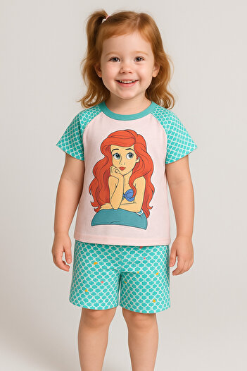 Lilo Co Ariel Print Pajama Set – Aqua