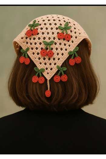 No Name Atelier Design Cherry Cherries Bandana