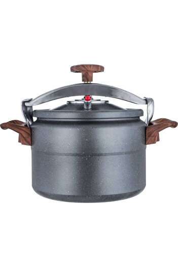 Alsaif Gallery Saif Gallery Granite Volcano Pressure Cooker, 9 Liters - Grey