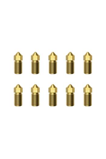 Anker Set of 10 Extrusion Nozzles for AnkerMake M5 3D Printer, Gold 0.4mm