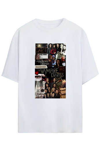 MAGORS THE VAMPIRE DIARIES (ΒΑΜΠΙΡ ΗΜΕΡΟΛΟΓΙΑ) ΣΧΕΔΙΑΣΜΕΝΟ UNISEX OVERSIZE ΒΑΜΒΑΚΙ ΜΠΟΥΜΠΟΥ