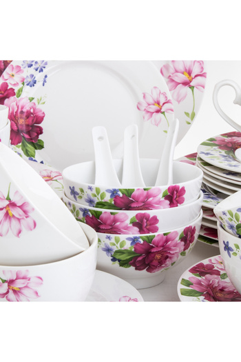 HIC NEWBONE Ceramic Dinner set 45 pieces for 6 persons