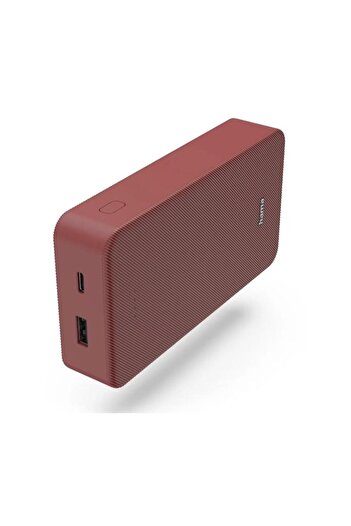 Hama Hama Colour 20 external battery, 20000 mAh, USB-C, USB-A (Red)