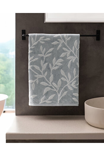 Madame Coco Clarisse Cotton Face Towel - Gray - 50X80 cm
