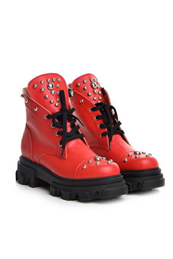 Vanilla Days Ofelia Boots Smooth Leather Red