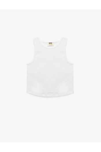 Koton Cotton Sleeveless Crew Neck Basic Crop Undershirt