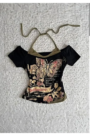 DEEFWEAR Trend Halter Printed Crop Top