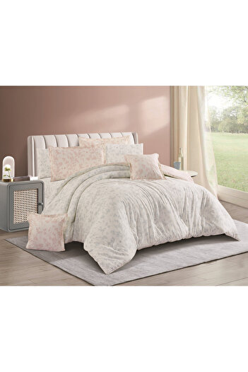 Levore Livori 8-piece comforter set, 100% cotton, soft, double-sided, heavy filling