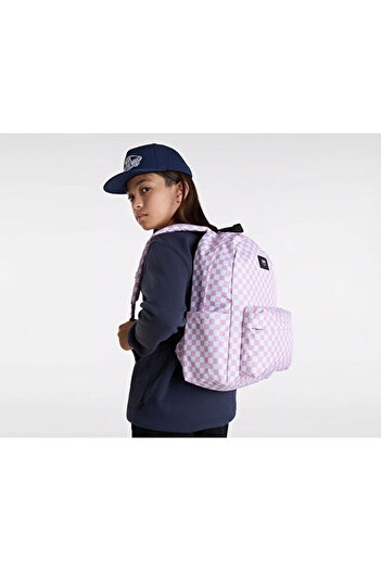 Vans Old Skool Grom Check Backpack Backpack Vn000J3Kd3X1 Pink