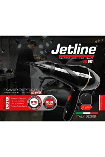 POWERTEC Jetline Jet-9001 Turbo 3500 Professional Blow Dryer + Vigo Head