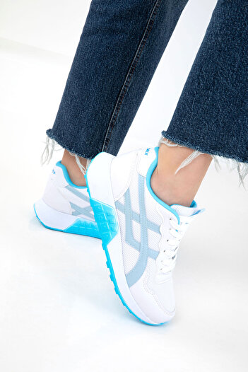 SOHO White-Blue Women's Sneaker 20654