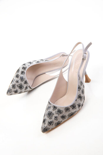 SOHO Silver Women's Classic Heeled Shoes 20489
