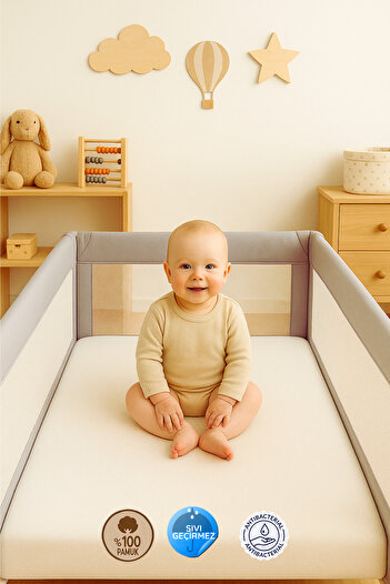 Formeya Flüssigkeitsdichte Baby-Matratzen, 100 % Baumwollstoff, Kinder-Matratzen, Matratzen geeignet für Park-Betten und Kinderbetten