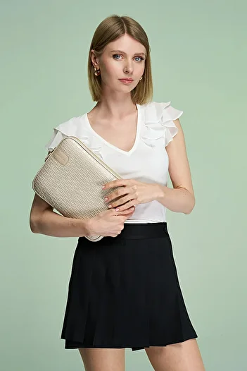 MORCA 11" Inch Straw Beige Tablet Case - iPad Air Pro, Matepad, Galaxy
