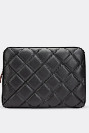 MORCA Geantă pentru notebook cu curea pentru umăr Husă pentru tabletă și laptop 15"-15,9" din piele mată neagră