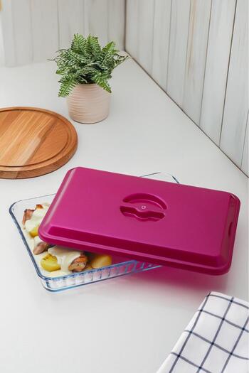 Bambus Home Plastic Rectangular Pyrex Cover