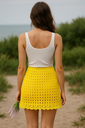 PUDRAM Hand Knitted Skirt