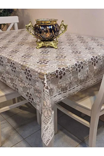 Başak Ev Tekstili Imported PVC Oilcloth - Patterned Removable Tablecloth