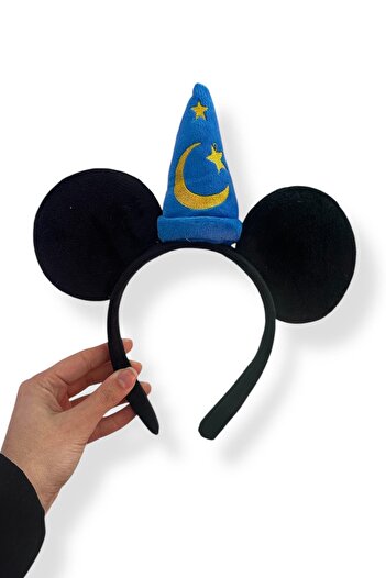 TAKIŞTIR Black Color Moon and Star Figured Ear Detailed Crown