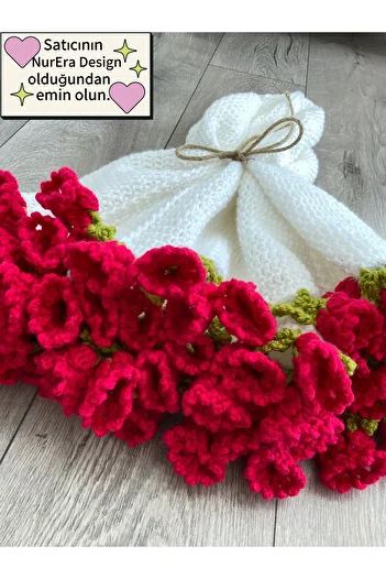 NurEra Design Pink Floral Bouquet Blanket / Valentine's Day - Mother's Day / Tv Blanket