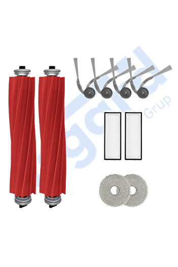 Asgard Grup ROBOROCK Q REVO L COMPATIBIL 2 Perie principală 4 Perie laterală 2 Filtru 2 Mop