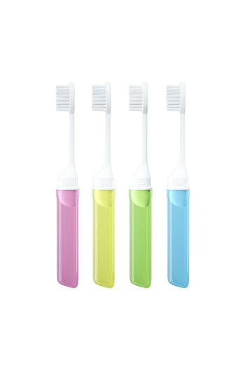 Choice 4pcs Mini Travel Toothbrush Foldable Portable Small Dental Brush Folding Traveling Adult Toothbrush