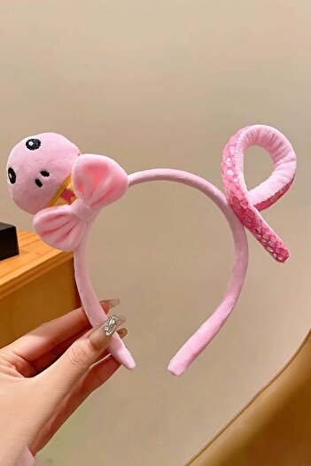 TAKIŞTIR Pink Color Snake Figured Crown