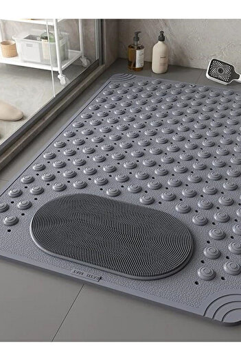 Mapple Home Μπανιέρα καμπίνας ντους με βεντούζα - 36x69,5 cm, χαλάκι μπάνιου