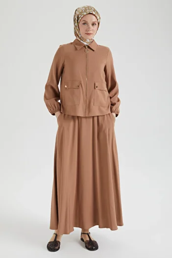 Armine Trend Cotton Linen Fabric, Elegant, Fashionable and Comfortable Skirt Suit