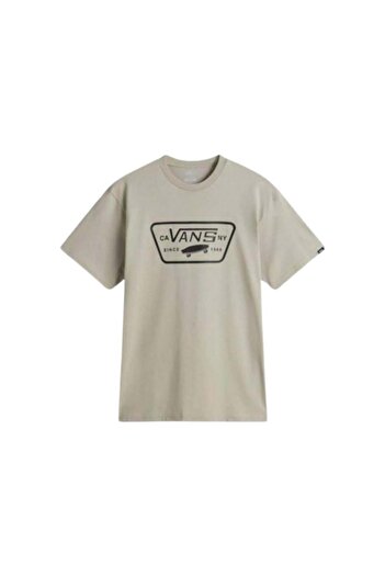 Vans Повний патч Vn000qn8zuj1 Чоловіча бежева футболка