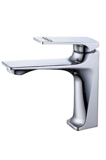 BiXXBi Bath X Sink Faucet, Aerator Newport, Ceramic Cartridge, Premium, Modern Design, Glossy Silver