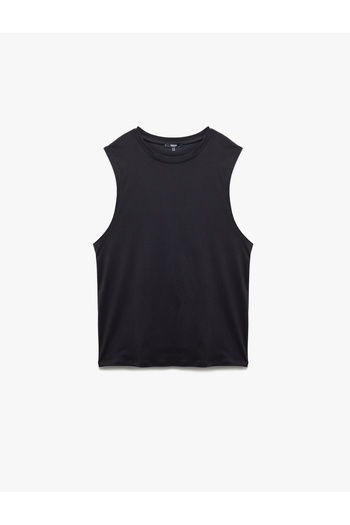 Koton Cotton Crew Neck Sleeveless Back Printed Undershirt