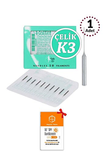 Ballet 1 Piece K3 Silver - Steel Hair Removal Needle K3 Silver Needle