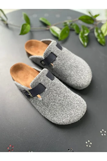Land of Cork Παντόφλες εσωτερικού χώρου Unisex Sabo Ανατομική Σόλα από φελλό από φυσικό μαλλί