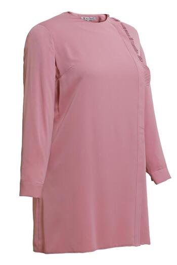 Alvina Plus Size Pleated Detailed Tunic 20402