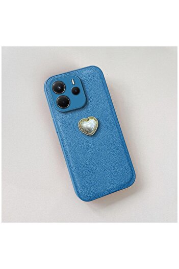 Zebana Xiaomi Redmi Note 14 Uyumlu Kılıf Zebana Velvix Silikon Kılıf Açık Mavi