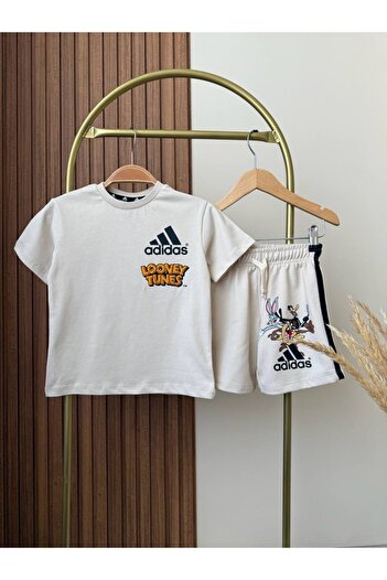 2kids2mom Lucco Back Print Detail T-Shirt and Shorts Bottom Top Set