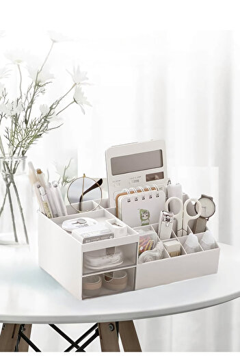 EVSTYLE Makeup Organizer with Two Drawers