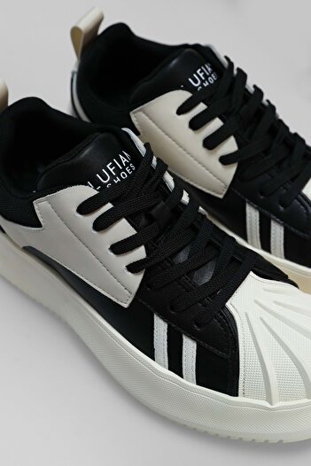 Lufian 112230200 Pıers Sneaker Men's Leather Shoes Black