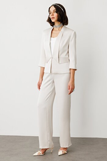 Ekol Wide Leg Satin Trousers