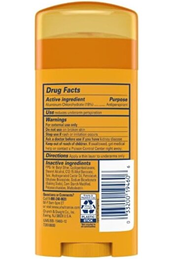 Arm&Hammer ARM & HAMMER Ultramax Solid Antiperspirant Deodorant, Active Sport, Gms