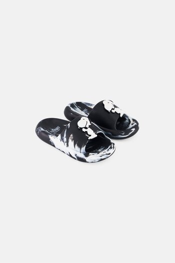 PEANUTS Kids Boy Slip On Slides, Multicolor