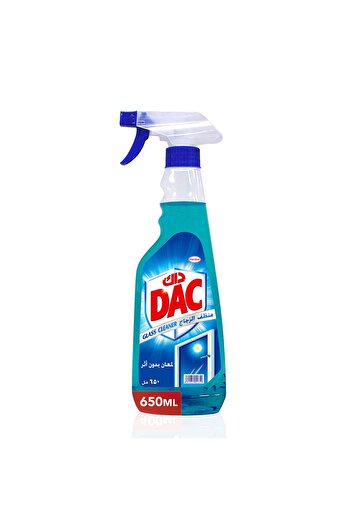 DAC Glass Cleaner 650 ml Streak-Free Shine & Crystal-Clear Finish for Glass, Mirrors & Surfaces