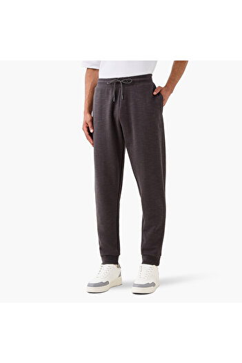 Kappa Kappa Logo Detail Joggers with Drawstring Closure and Pockets